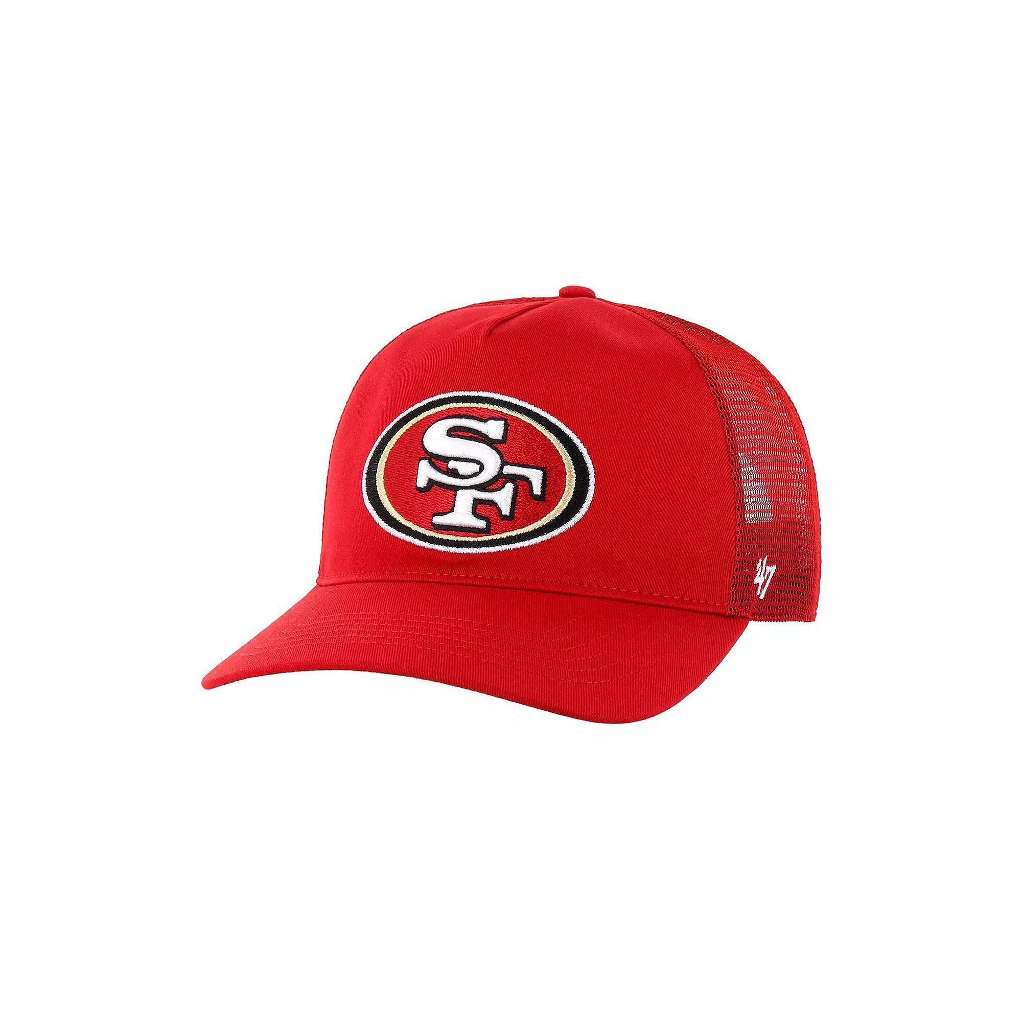 Men's '47 Scarlet San Francisco 49ers Mesh Hitch Trucker Adjustable Hat, Red Product Image