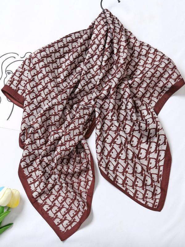 Contrast Color Letter Print Shawl&Scarf Product Image