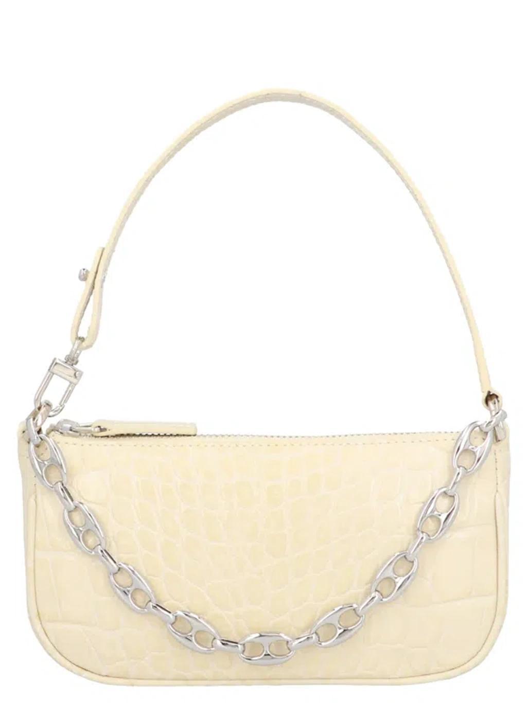 BY FAR Mini Rachel Shoulder Bag In White Product Image