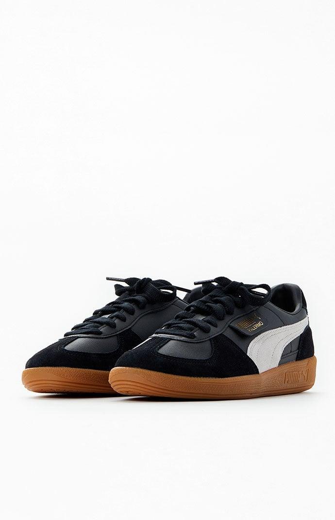 Mens PUMA Palermo Athletic Shoe - Black / Feather Gray / Gum Product Image