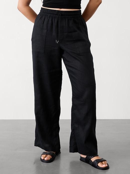 Retreat Linen High Rise Wide Leg Pant Product Image