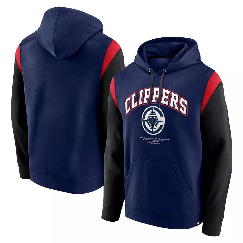 Men's Fanatics Navy LA Clippers Scorer Pullover Hoodie,  Product Image