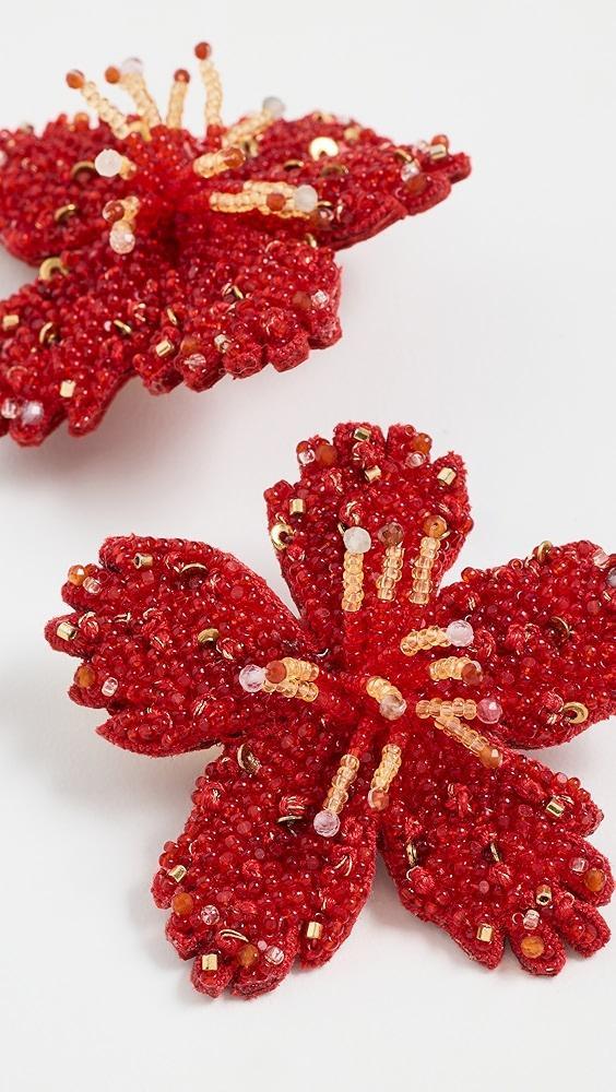 Deepa Gurnani Deepa Gurnani Hibiscus Earrings | Shopbop Product Image