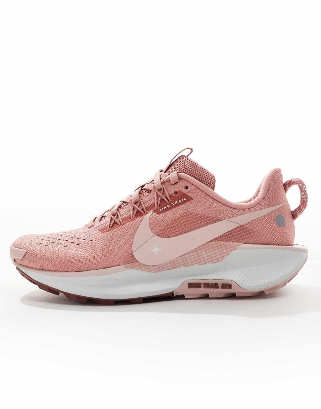 Nike Running ReactX Pegasus Trail 5 sneakers in pink Product Image