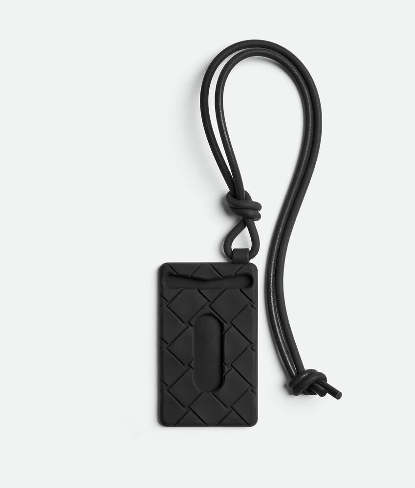 Men's Card Case On Strap in Black Product Image