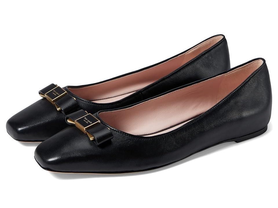 Womens Bowdie Leather Ballet Flats Product Image