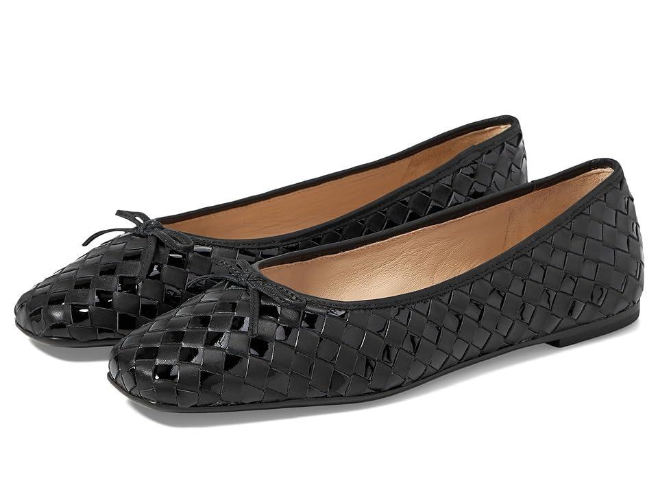 Womens Gwynn Woven Patent Leather Ballet Flats Product Image