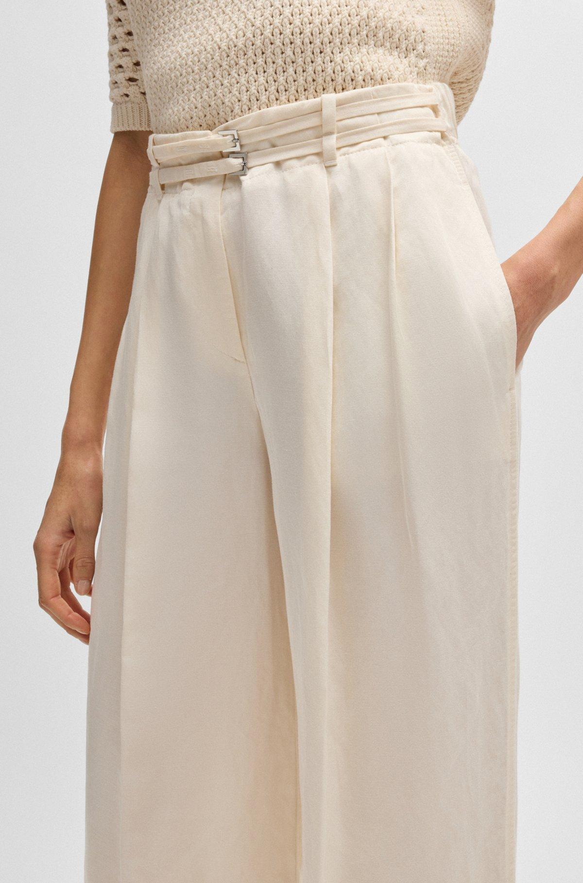 Relaxed-fit trousers with wide leg Product Image