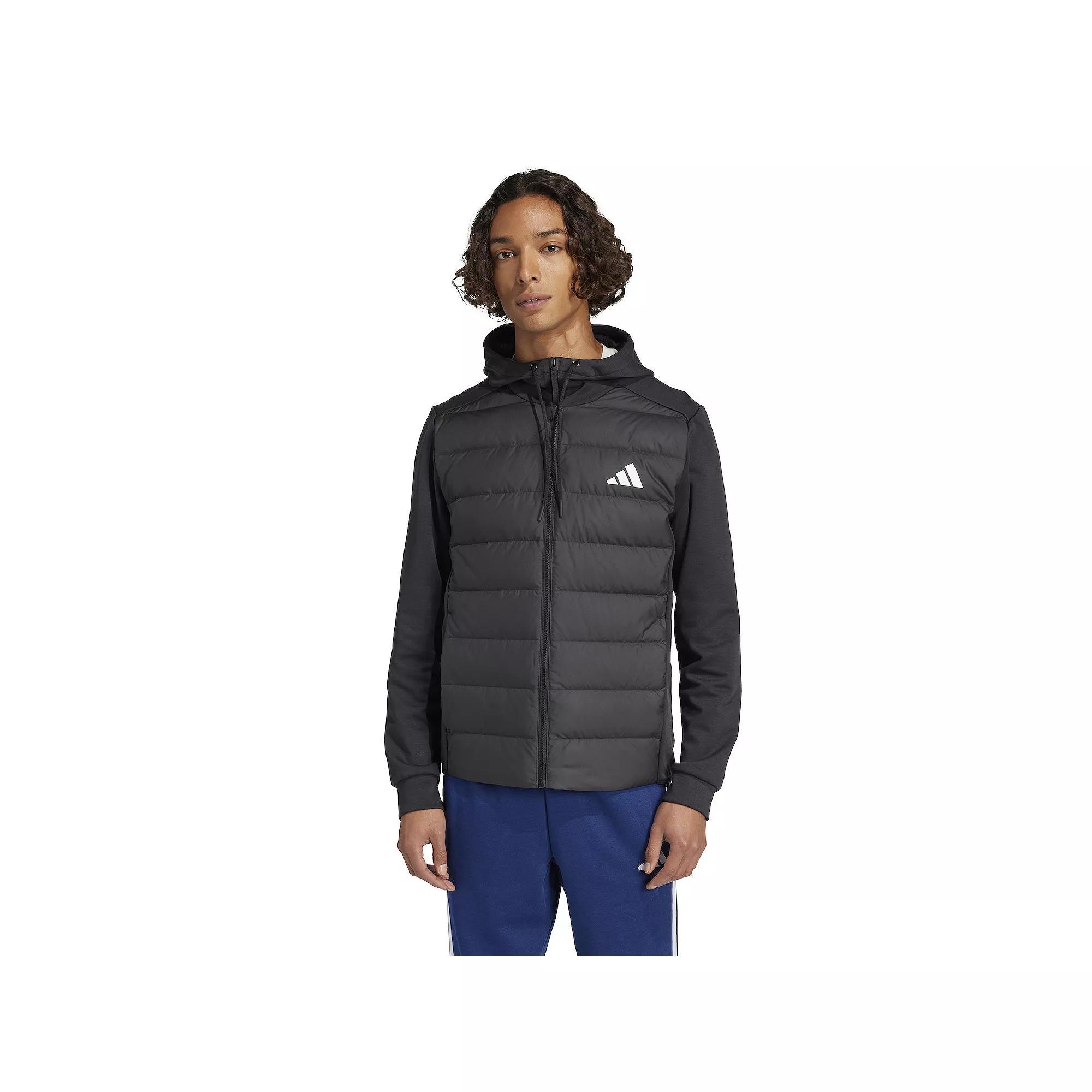 Essentials Hybrid Down Hooded Jacket Product Image