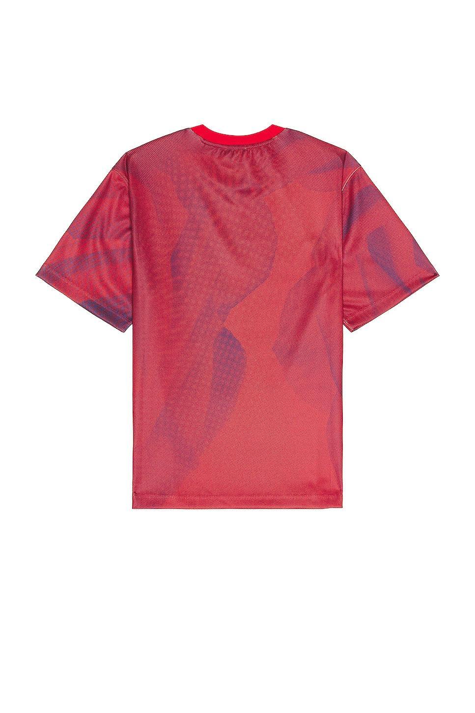 Burberry Football T-shirt in Red Product Image