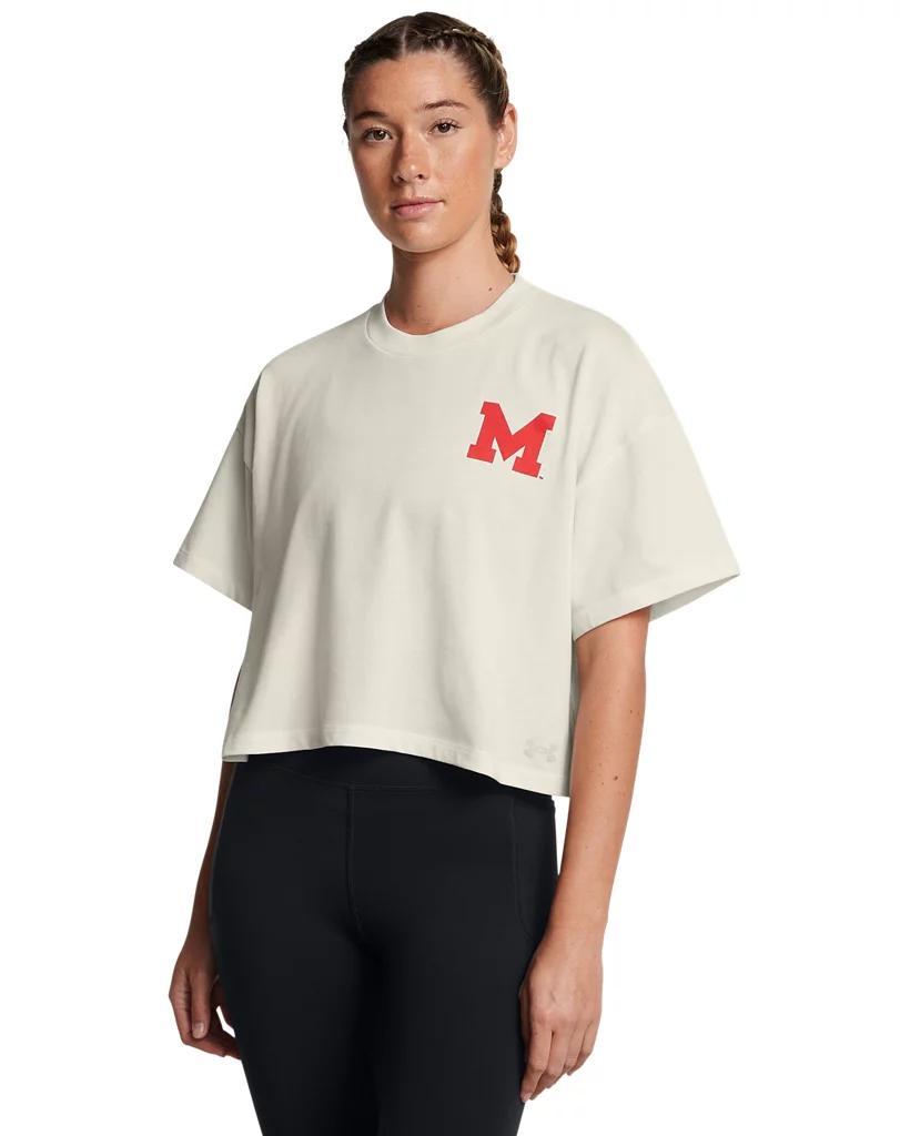 Women's UA Gameday Heavyweight Crop Boxy Collegiate T-Shirt Product Image