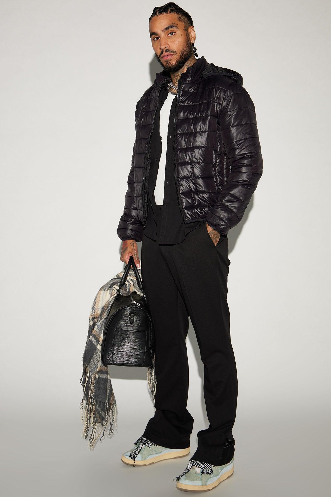 Light Weight Puffer Jacket - Black Male Product Image