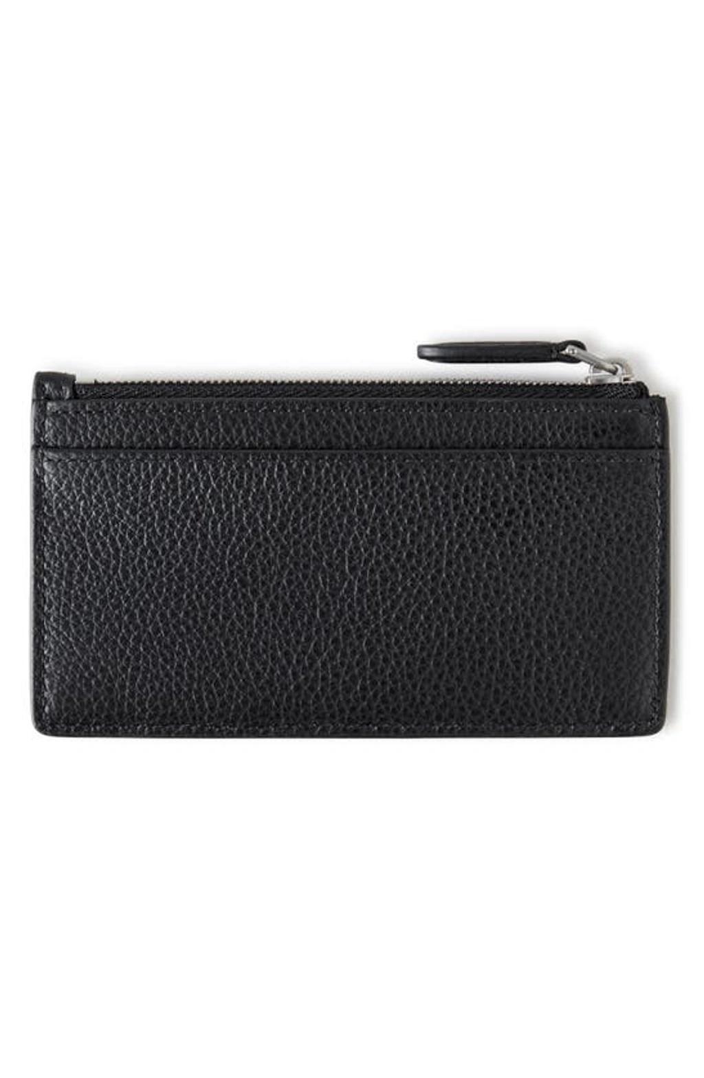 MULBERRY Continental Zip Leather Card Holder In Black Product Image