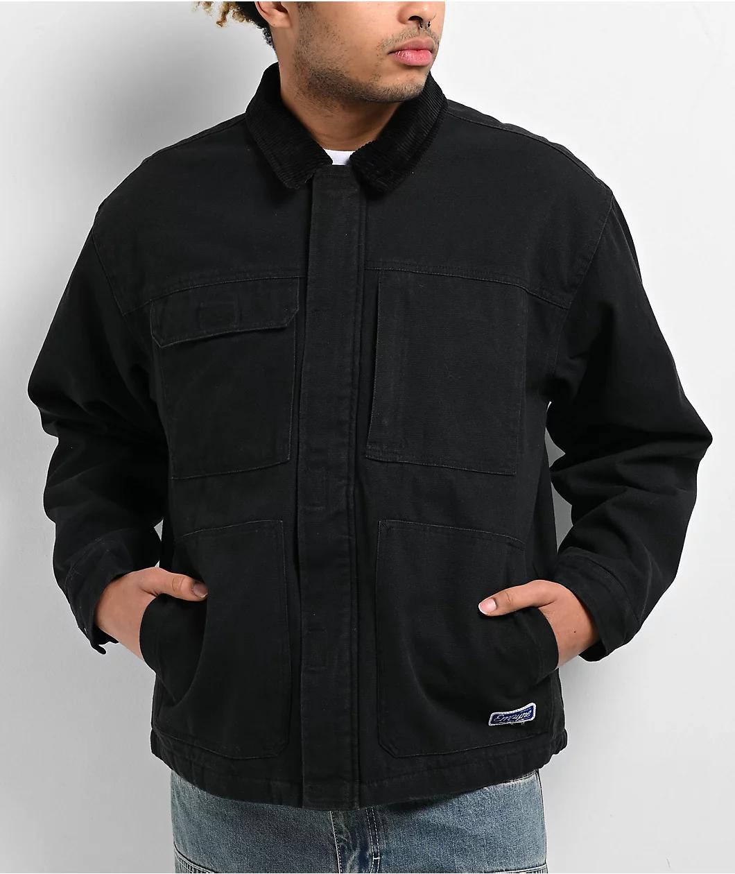 Empyre Grind Chore Black Canvas Jacket Product Image