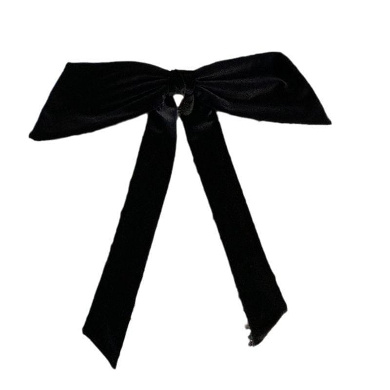 Velvet Bow Hair Clip Product Image