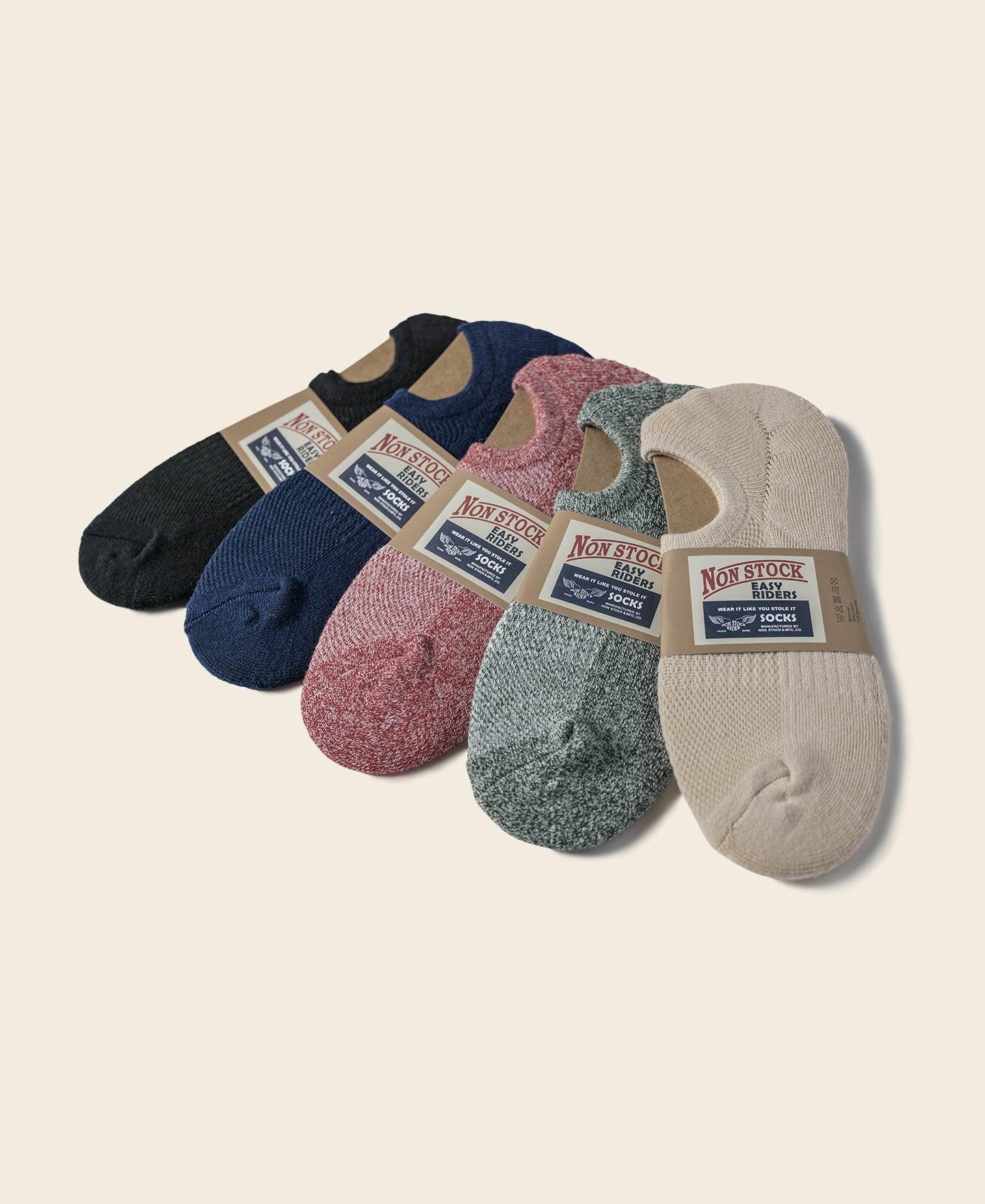 Colored Cotton No Show Socks - Embryo Product Image