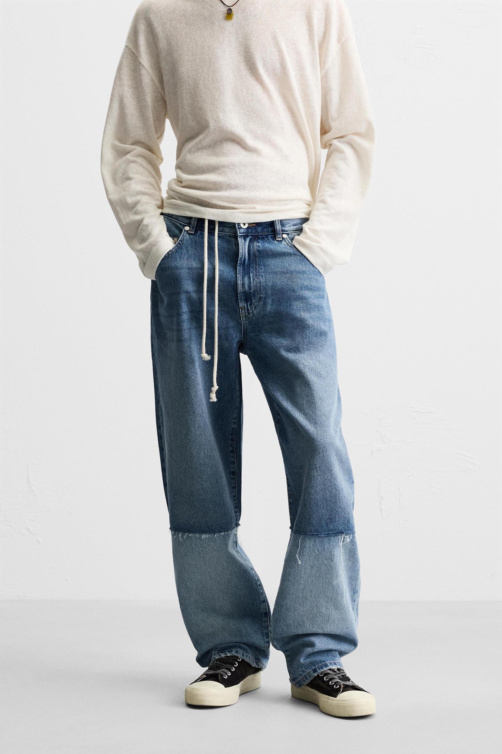 PATCHWORK RELAXED FIT JEANS Product Image