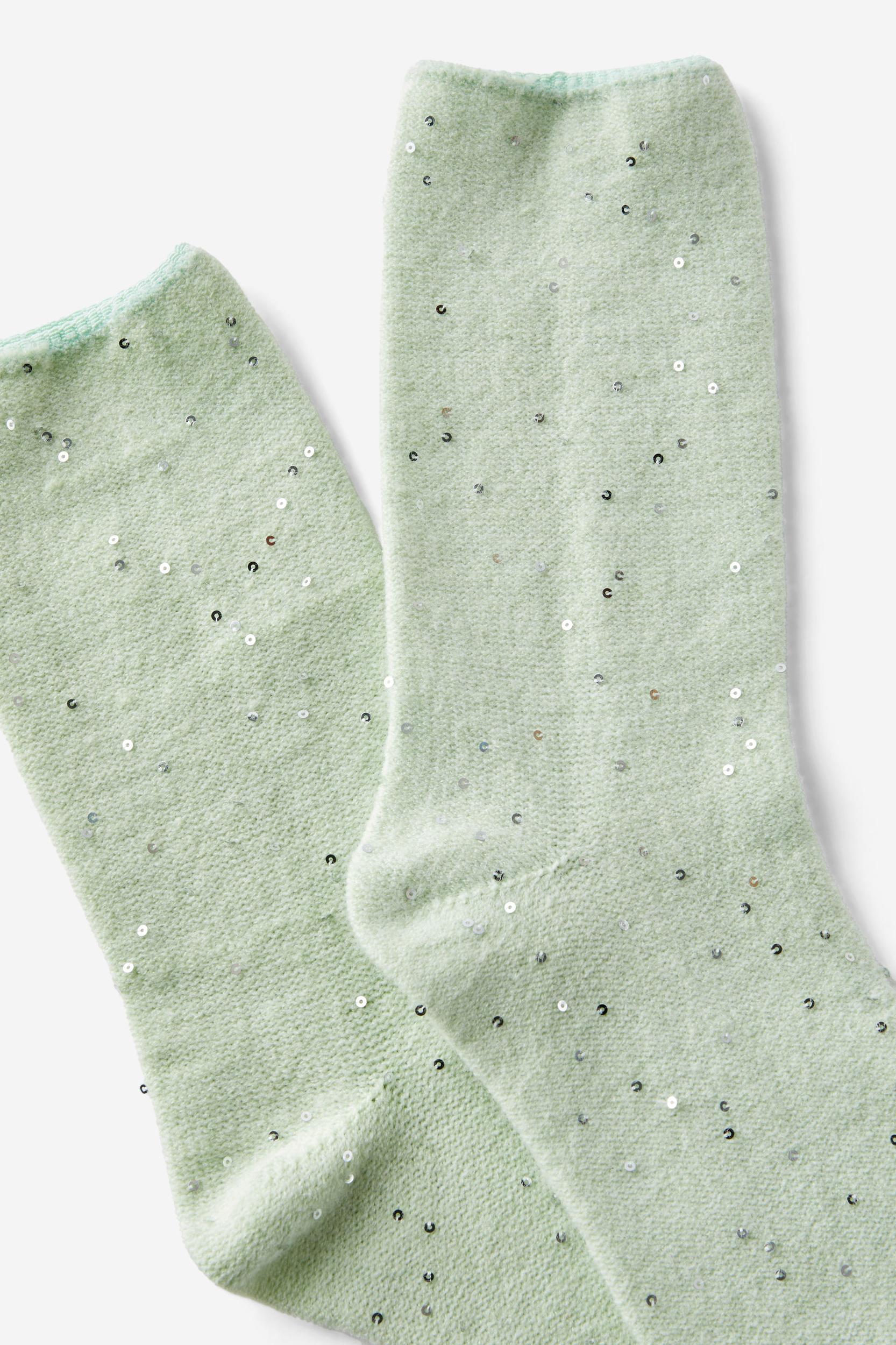 Sequin Sparkle Crew Sock Product Image