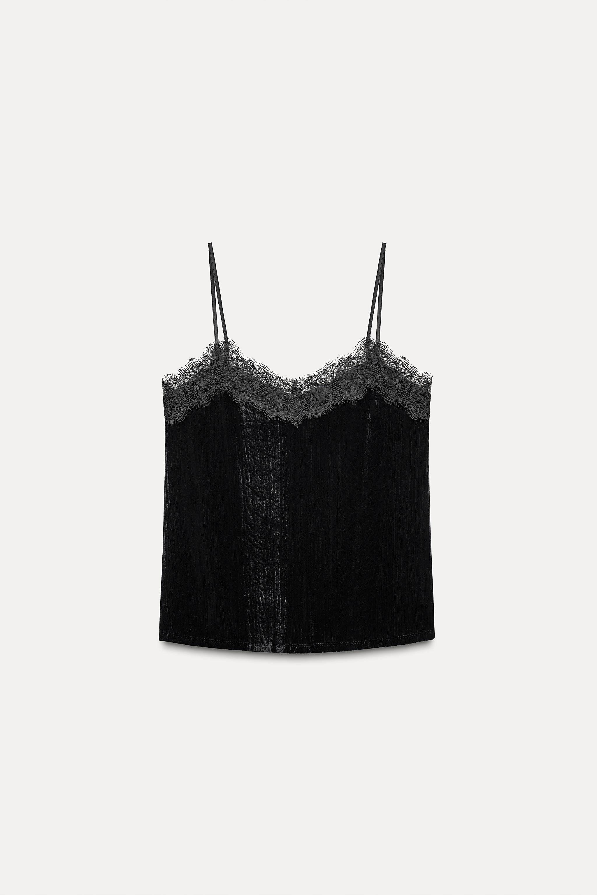 VELVET STRAPPY TOP Product Image