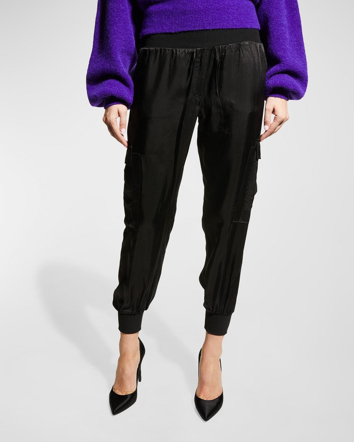 Tous Les Jours Giles Satin Jogger Pants Product Image