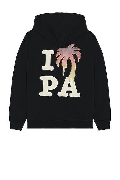 Palm Angels I Love PA Hoodie in Black. Size S. Product Image