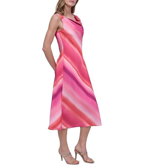 DKNY by Donna Karan Petite Size Printed Slip Dress Product Image