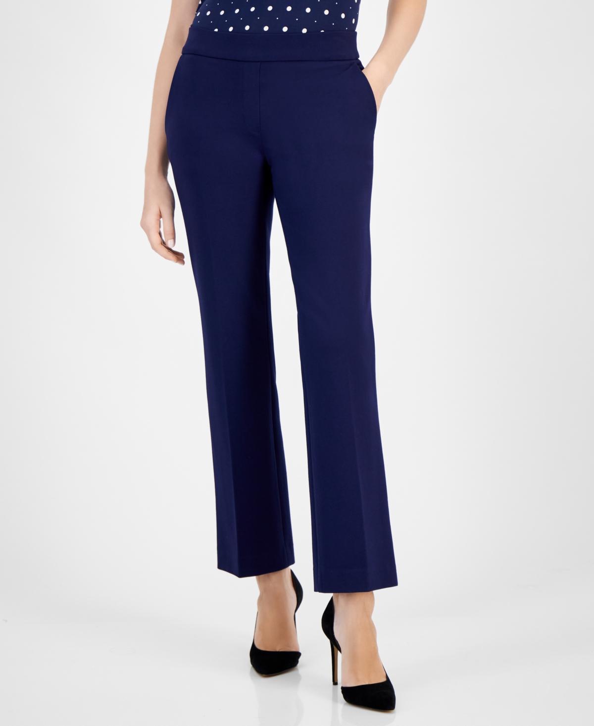 Anne Klein Womens Mid-Rise Pull-On Slash-Pocket Pants Product Image