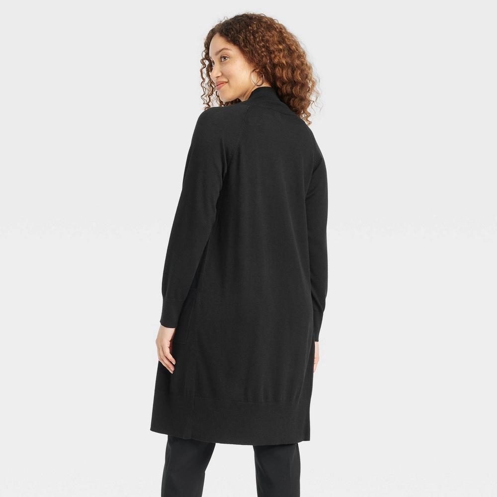 Womens Duster Cardigan - A New Day Black L Product Image