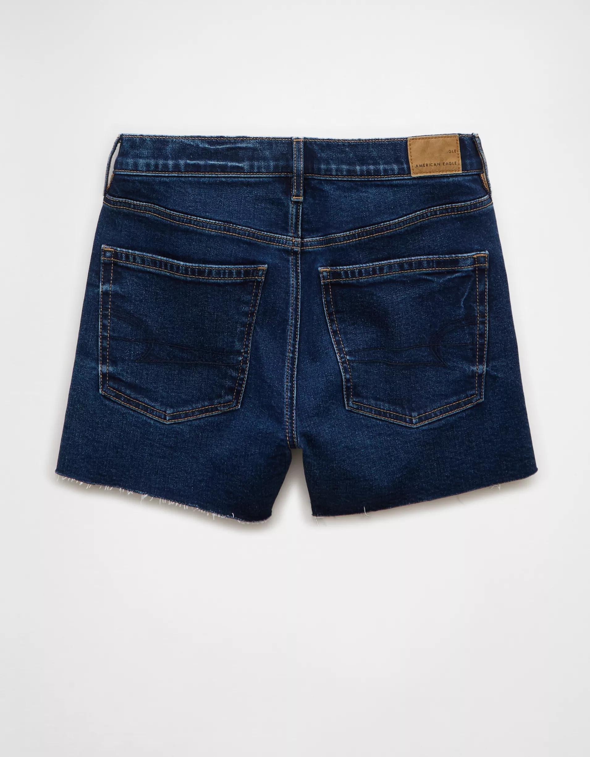 AE Strigid Super High-Waisted Relaxed Denim Short Product Image