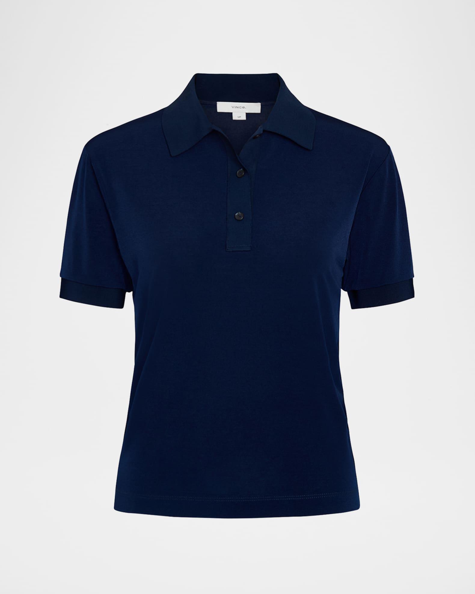 Short-Sleeve Polo Top Product Image