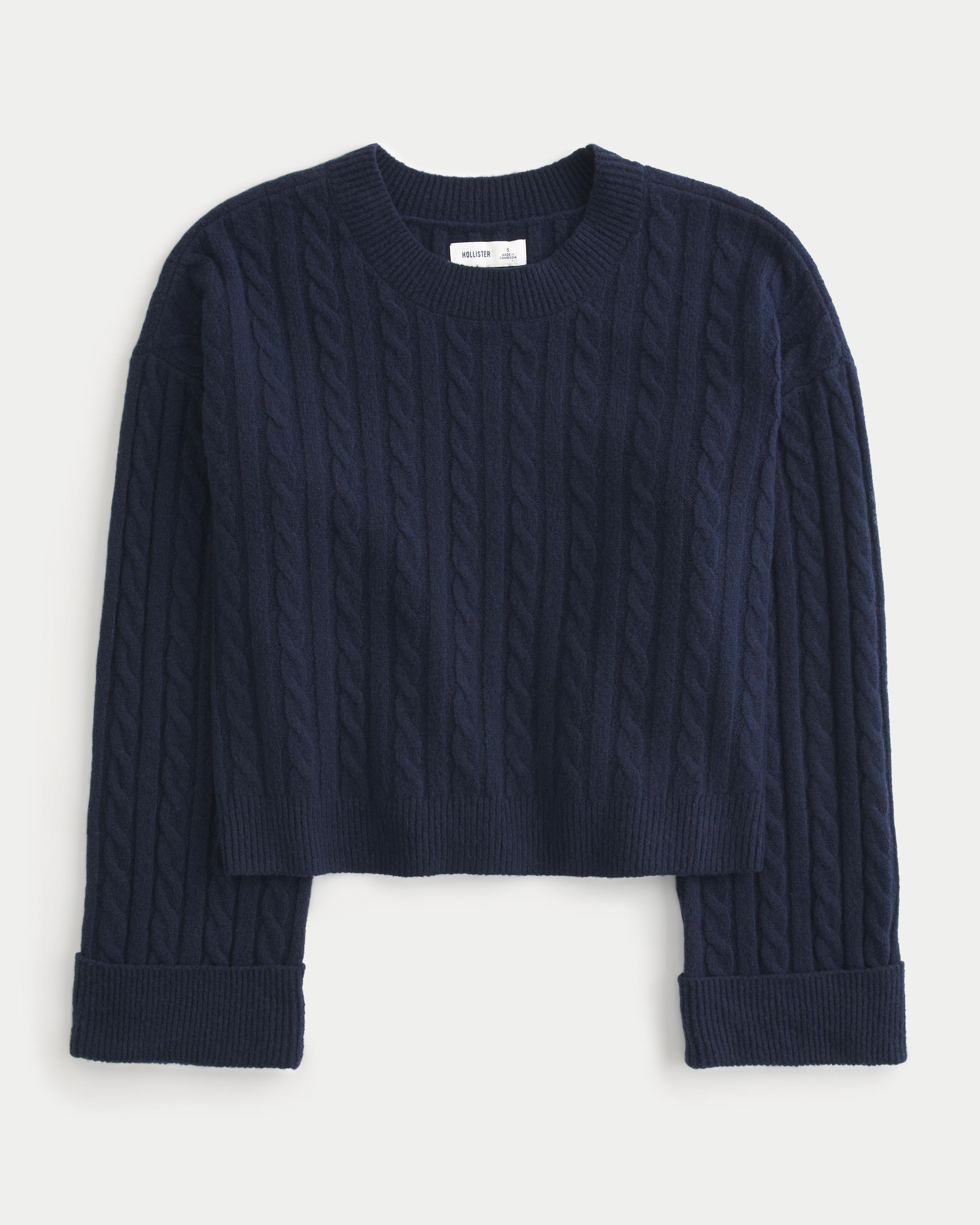 Hollister Comfy Cloud Cable-Knit Sweater Product Image