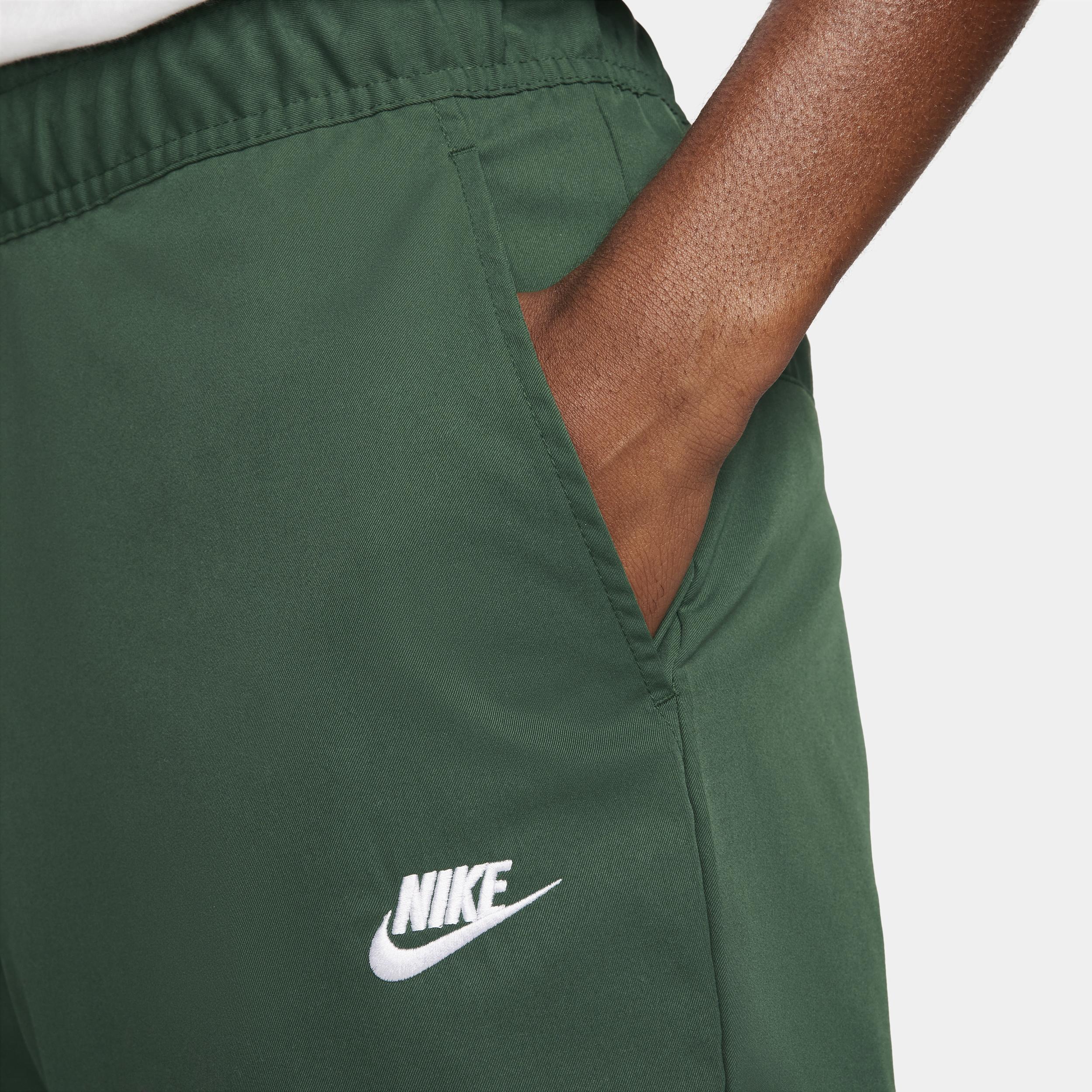 Nike Mens Woven Taper Leg Pants - Fir/White Product Image