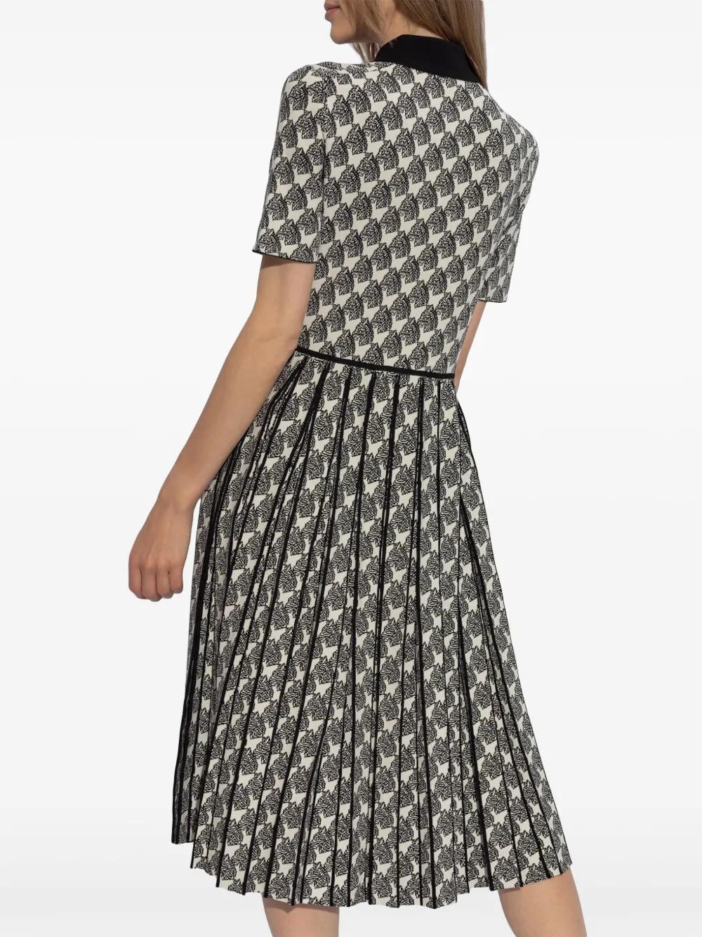 abstract-pattern print midi dress Product Image