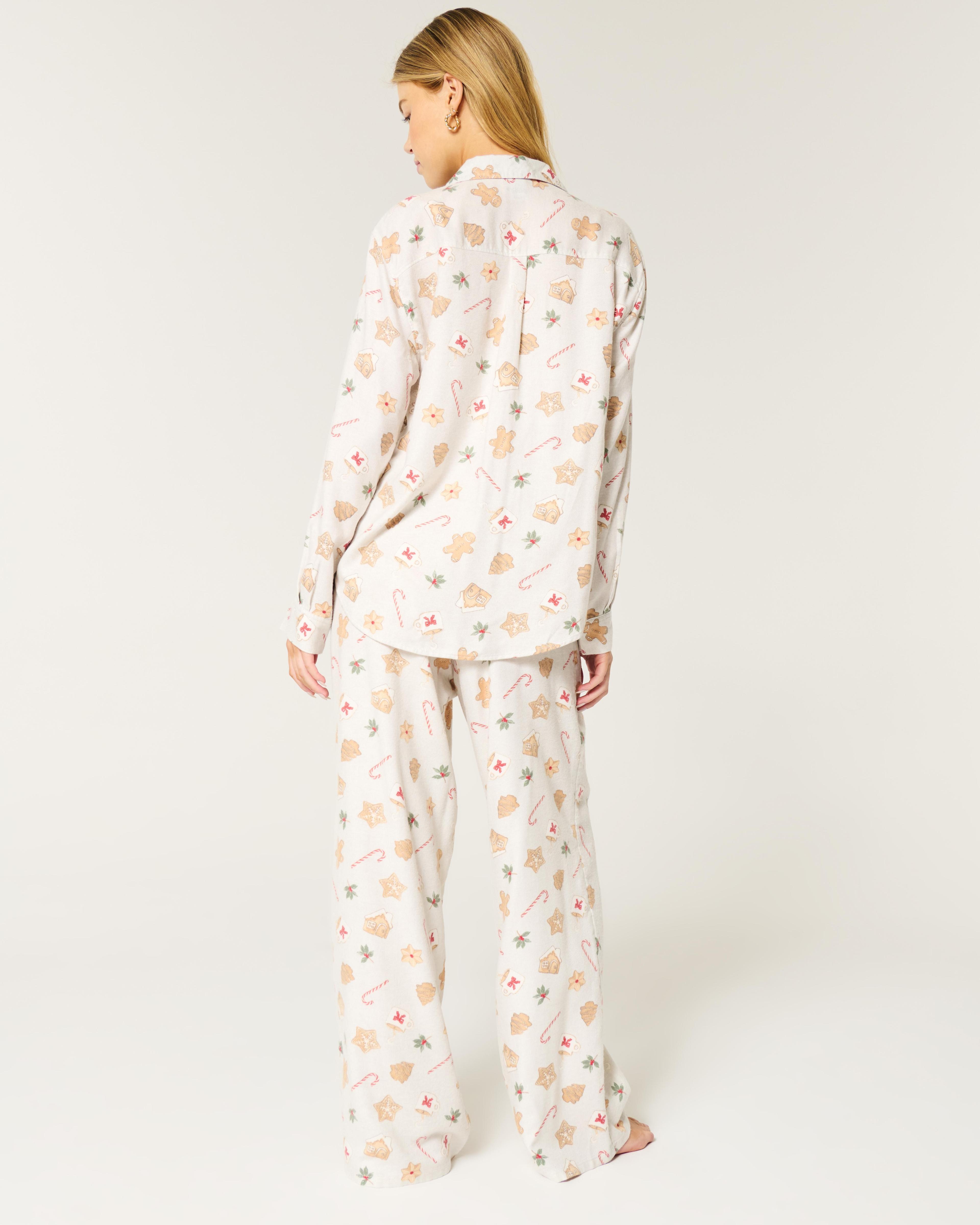 Long-Sleeve Pajama Shirt & Pants Set Product Image