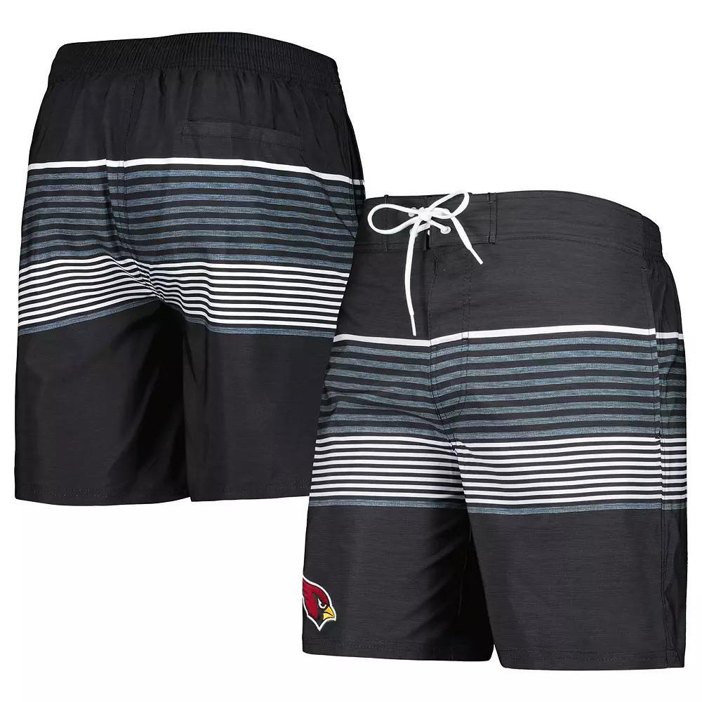 Men's G-III Sports by Carl Banks Black Arizona Cardinals Coastline Volley Swim Shorts, Size: Small Product Image