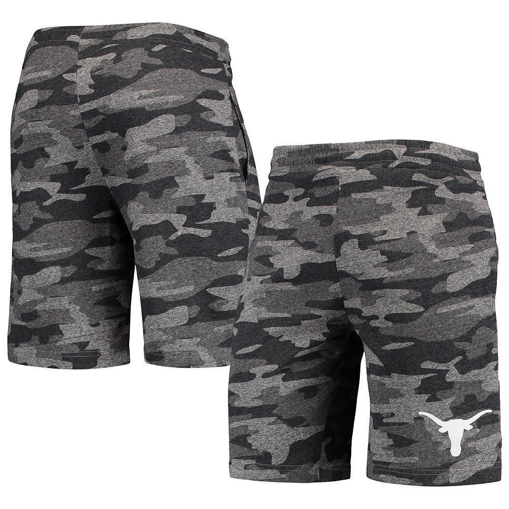 Men's Concepts Sport Charcoal/Gray Texas Longhorns Camo Backup Terry Jam Lounge Shorts, Size: Medium Product Image