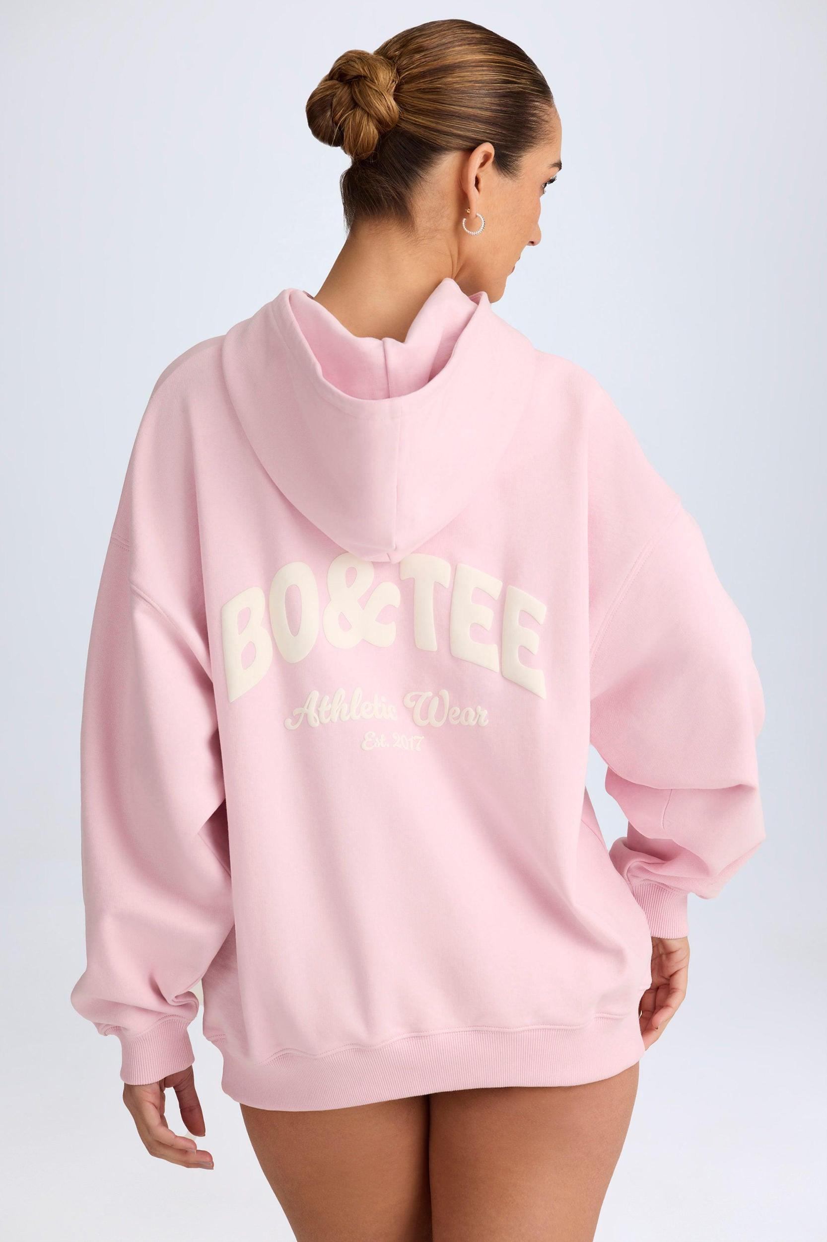 Oversized Hoodie in Soft Pink Product Image