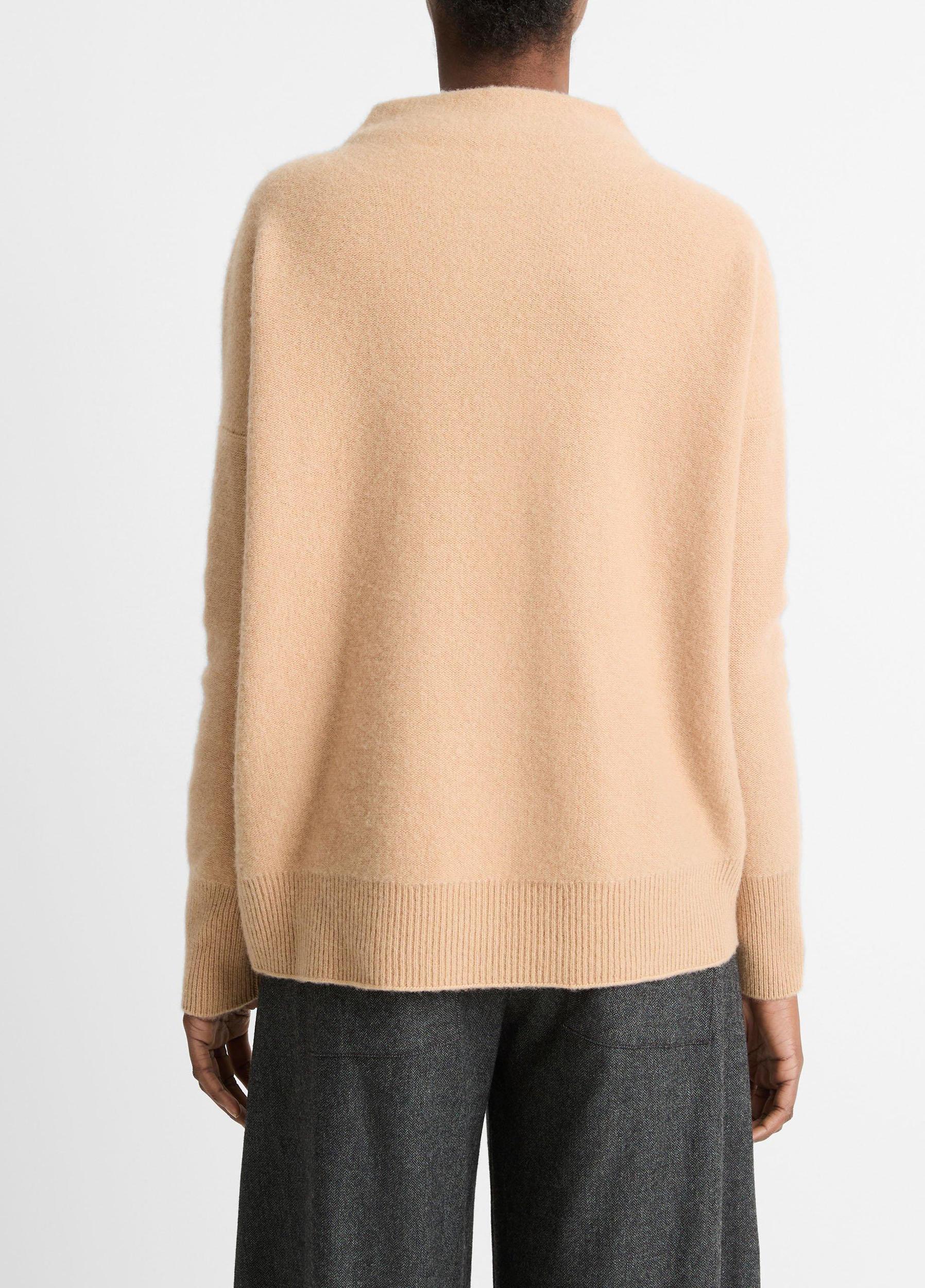 Plush Cashmere Funnel-Neck Sweater Product Image