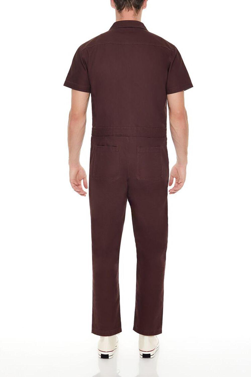 Cotton Zip-Up Coveralls | Forever 21 Product Image