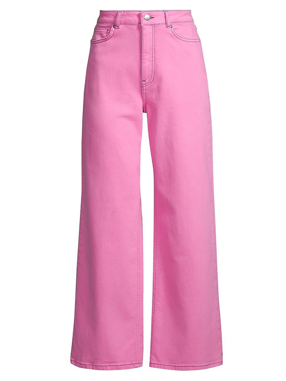 Womens Ace High-Rise Wide-Leg Jeans Product Image