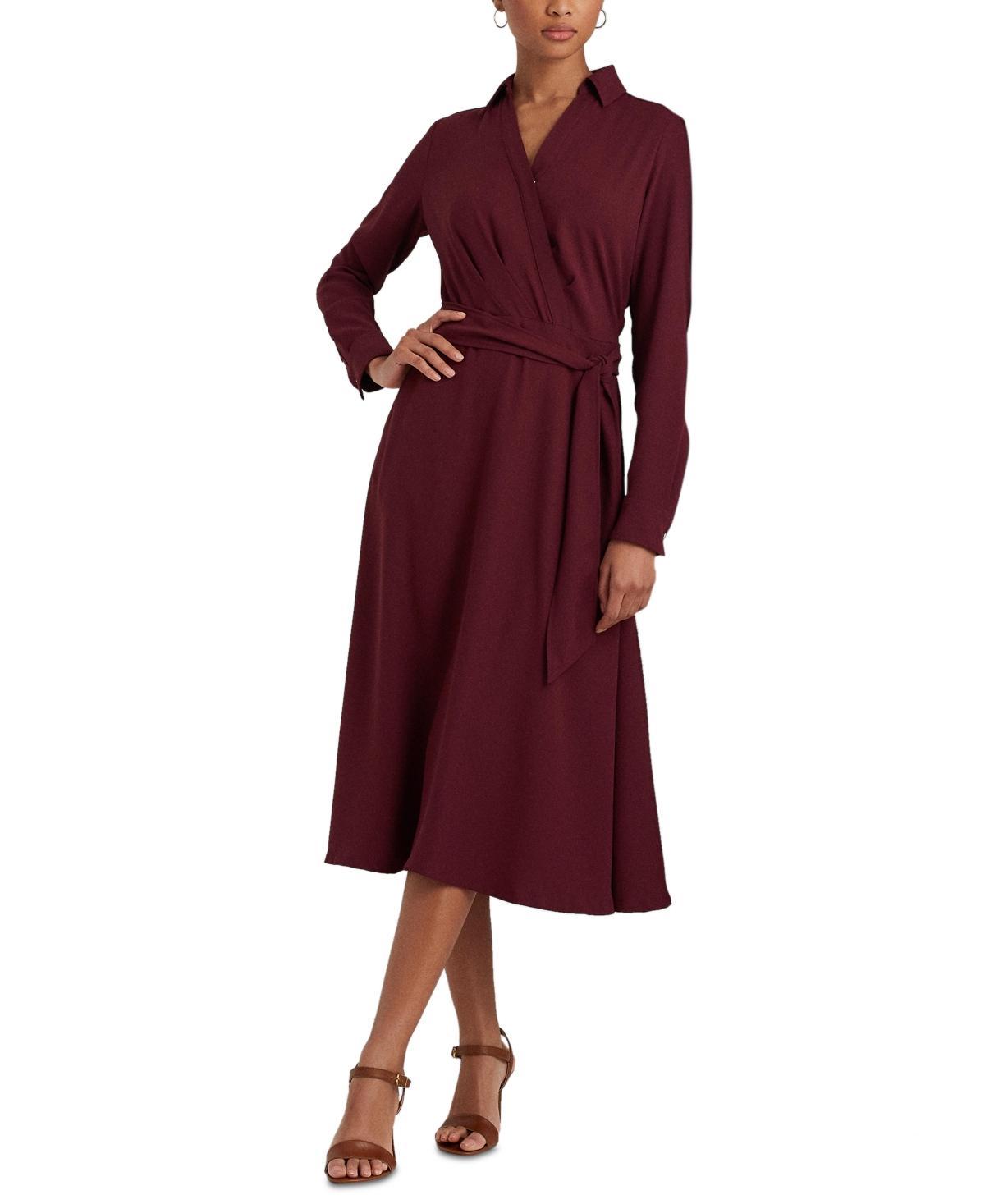 Lauren Ralph Lauren Long Sleeve Day Dress Women's Clothing Product Image