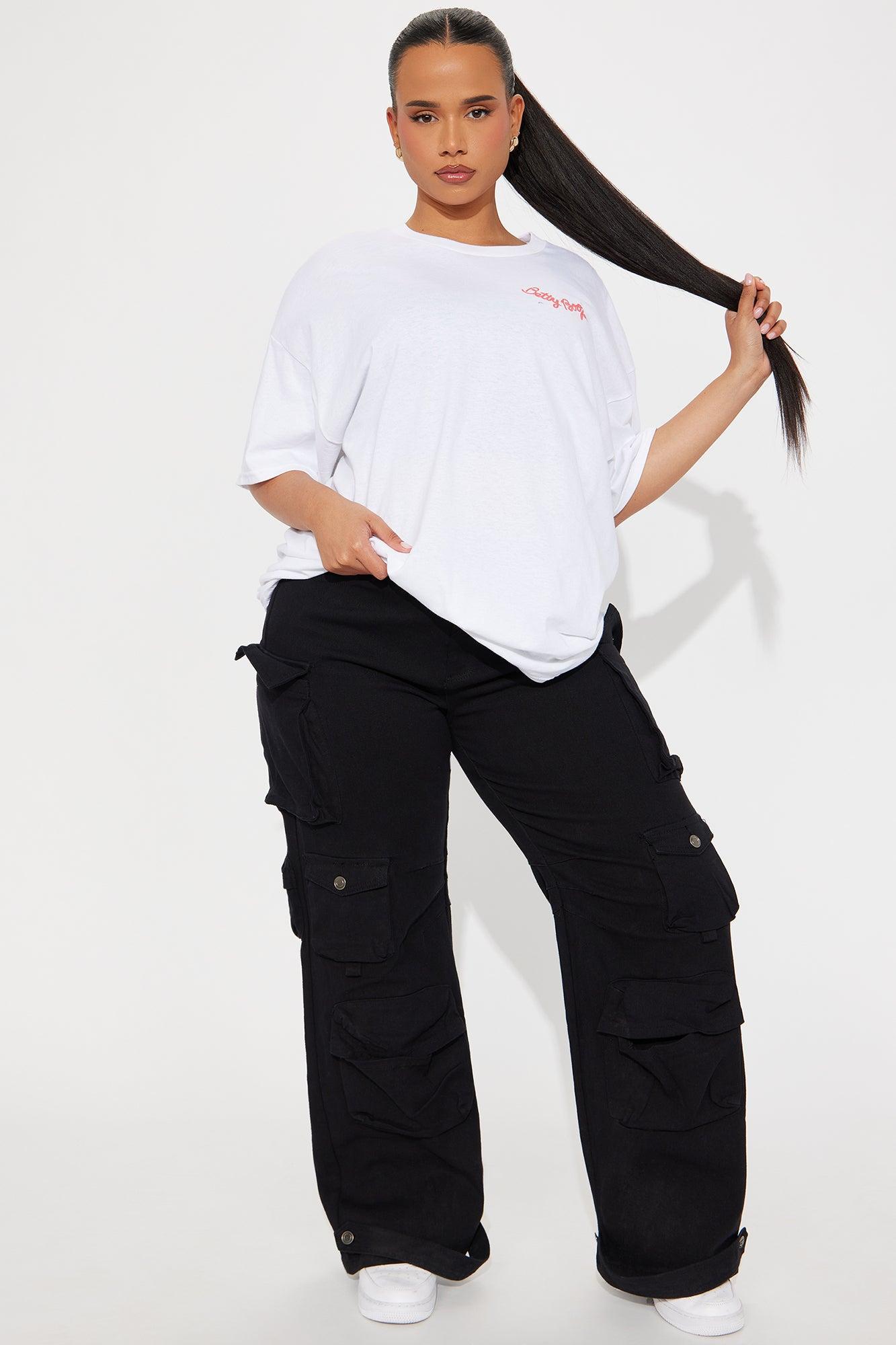 Betty Boop Queen Oversized Tee - White Product Image