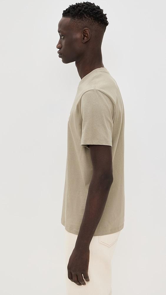 AMI ADC Classic Fit White Logo Tee | Shopbop Product Image