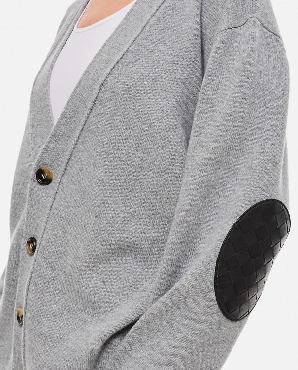 BOTTEGA VENETA Cashmere Cardigan M In  Light Grey Product Image