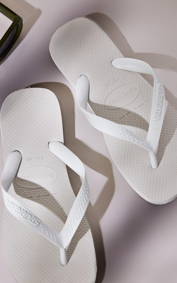 White Havaianas Top Flip Flops Product Image