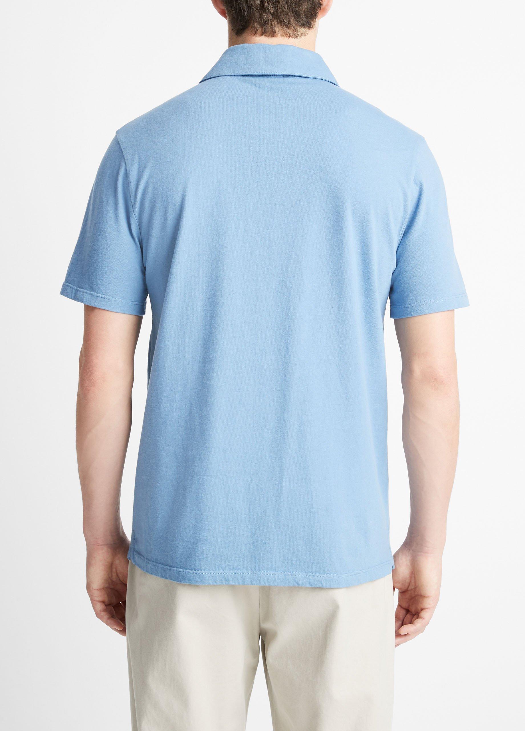 Garment Dye Cotton Polo Shirt Product Image