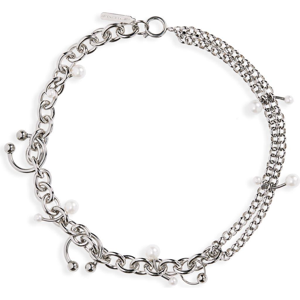 JUSTINE CLENQUET Silver Holly Necklace In Palladium Product Image