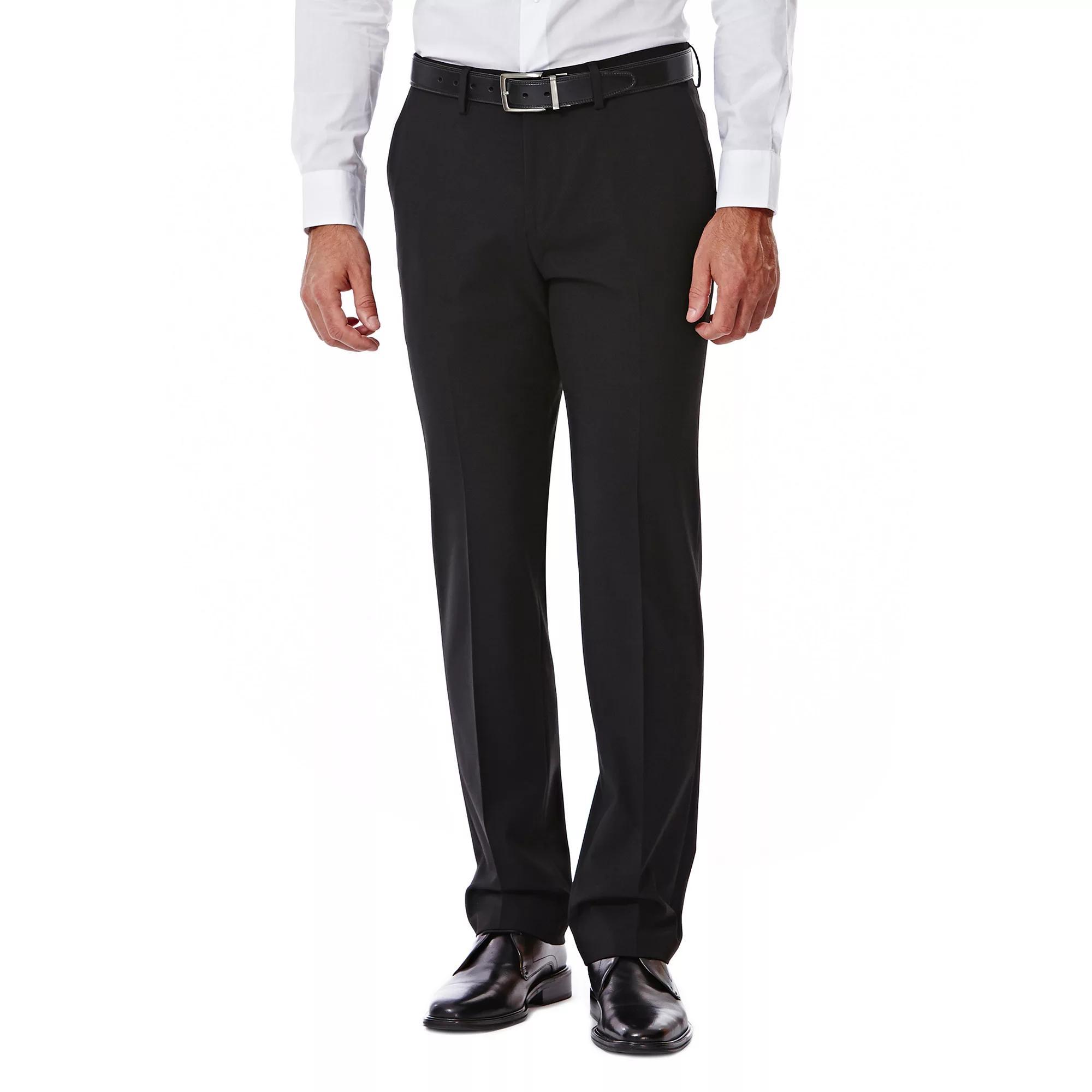 Men's J.M. Haggar® Premium Slim-Fit Flat-Front Stretch Suit Pants, Size: 30X30, Black Product Image