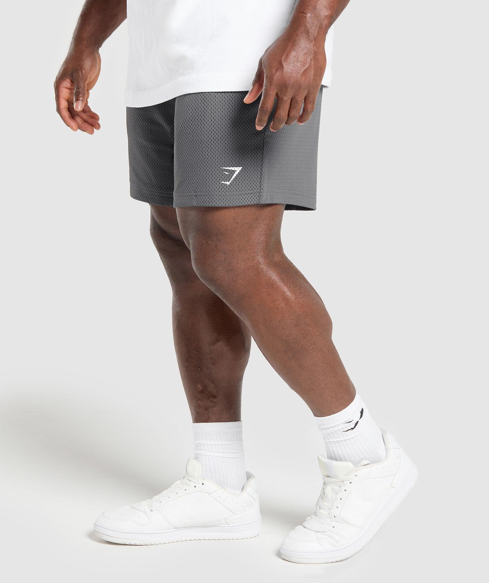 Gymshark Lifting Mesh 7" Shorts - Pitch Grey Male Product Image