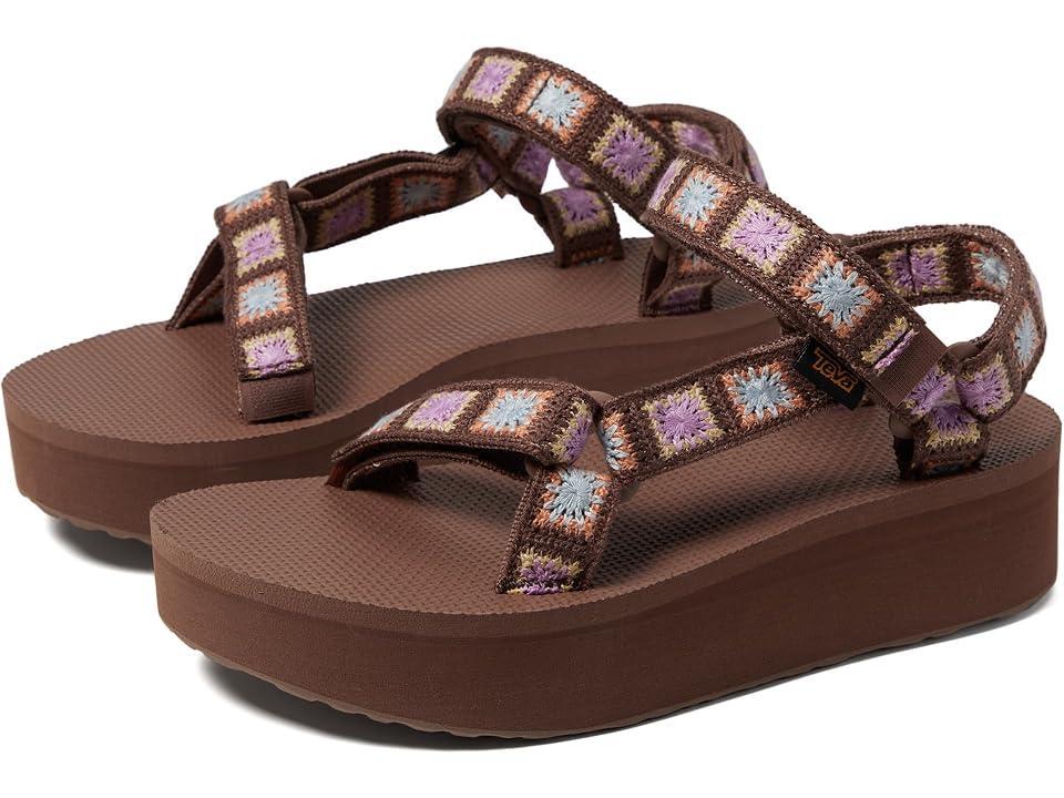 Teva Womens Flatform Crochet Outdoor Sandal Product Image